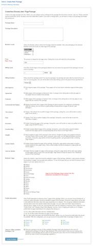 Admin: Manage Packages Admin: Manage Packages