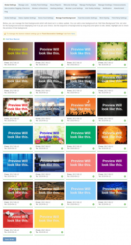Admin: Global Settings - Manage Feed Background Admin: Global Settings - Manage Feed Background