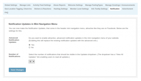 Admin: Notification Admin: Notification