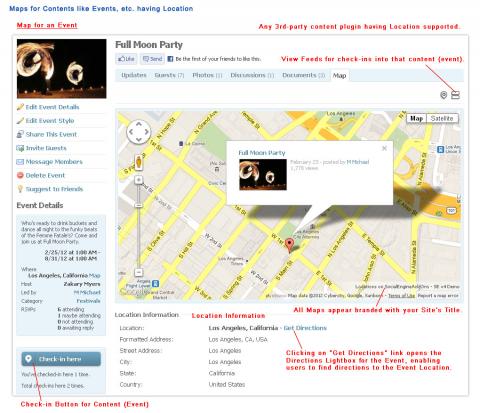 Maps for Contents like Events, etc. having Location Maps for Contents like Events, etc. having Location