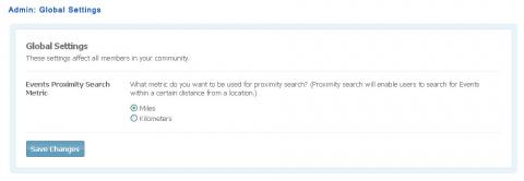 Admin: Global Settings Admin: Global Settings