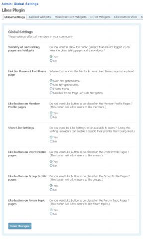 Admin: Global Settings Admin: Global Settings