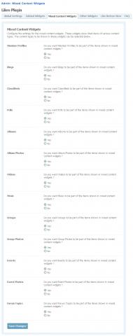 Admin: Mixed Content Widgets Admin: Mixed Content Widgets