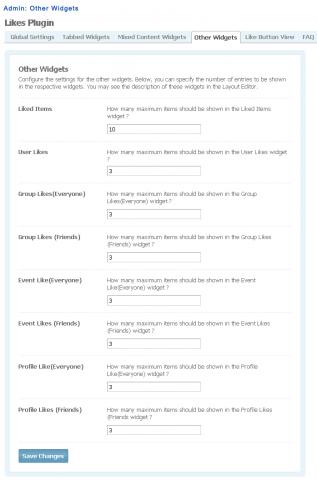 Admin: Other Widgets Admin: Other Widgets