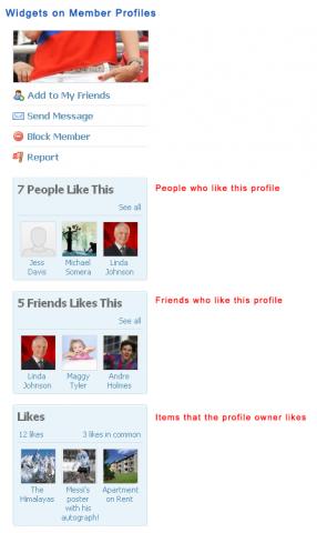 Widgets on Member Profiles Widgets on Member Profiles