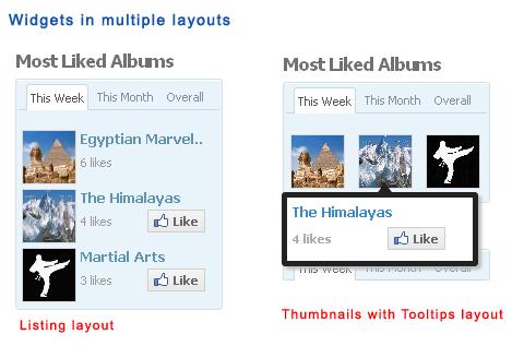 Widgets in multiple layouts Widgets in multiple layouts