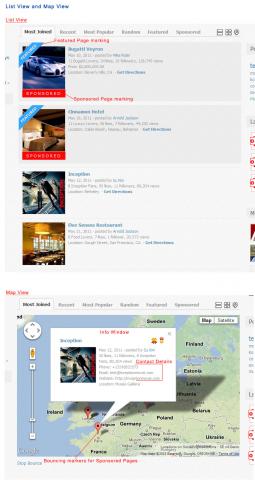 List View and Map View List View and Map View