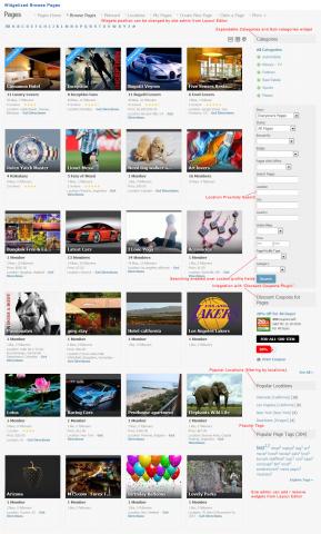 Widgetized Browse Pages Widgetized Browse Pages
