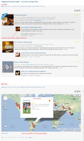 Widgetized Browse Pages - List View and Map View Widgetized Browse Pages - List View and Map View