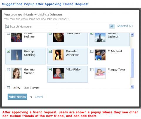 Suggestions popup after Approving Friend Request Suggestions popup after Approving Friend Request