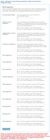Admin : Settings for mixed Admin : Settings for mixed